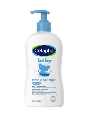 Cetaphil Baby Wash And Shampoo Tear Free Sensitive Skin 13.5oz